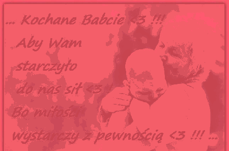 Życzenia dla Babci tulącej niemowlę